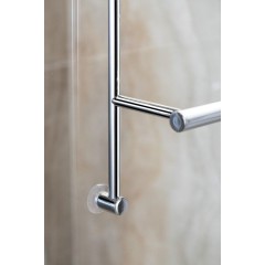 SAPHO - Závěsný držák ručníků na sprchovou zástěnu 600x730x125, chrom 1301-09