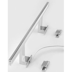AQUALINE - SERAPA LED svítidlo, 9W, 230V, 600x40x100, IP44, hliník, chrom SA148