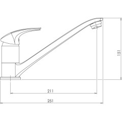 NOVASERVIS - Dřezová baterie Metalia 57 chrom 57091,0
