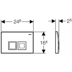 GEBERIT KOMBIFIXBasic vč. bílého tlačítka DELTA 50 + WC REA Carlo Flat Mini Rimless + SEDÁTKO 110.100.00.1 50BI CF1
