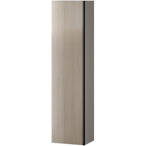 CERSANIT - Nábytkový sloupek VIRGO šedý dub s černou úchytkou S522-035