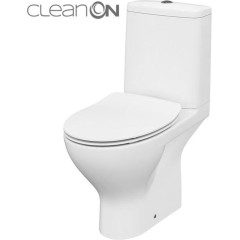 CERSANIT - WC KOMBI MODUO 43 cm 671  011 3/5 CLEAN ON, SEDÁTKO SLIM DUROPLAST-SOFT CLOSE K116-032