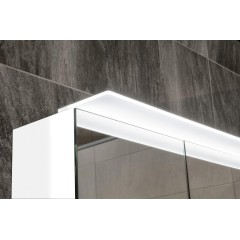 SAPHO - LINEX galerka s LED osvětlením, 80x70x15cm, bílá LX080-0030