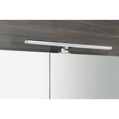 SAPHO - MIRRÓ galerka s LED osvětlením, 80x70x16cm, bílá MC080-0030