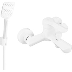 MEXEN - Saber R62 vanová baterie se sprchou set, bílá 7213R62-20