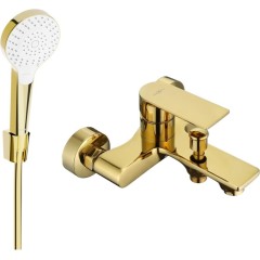 MEXEN - R05 Royo vanová baterie se sprchou set, zlato 7223R05-50
