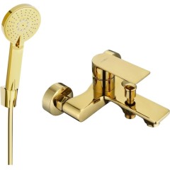 MEXEN - R40 Royo vanová baterie se sprchou set, zlato 7223R40-50