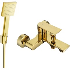 MEXEN - R45 Royo vanová baterie se sprchou set, zlato 7223R45-50