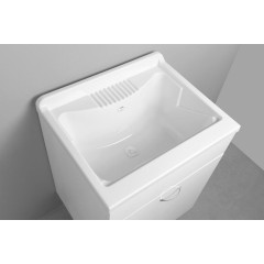 AQUALINE - Plastová výlevka se skříňkou 60x50 cm, včetně sifonu PI6050-01