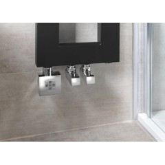 SAPHO - CUBE připojovací sada ventilů ruční rohová, chrom CP4010S