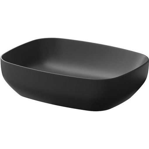 CERSANIT - Umyvadlo na desku LARGA RECTANGULAR antracitová mat (50X38) K677-013