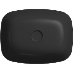 CERSANIT - Umyvadlo na desku LARGA RECTANGULAR antracitová mat (50X38) K677-013