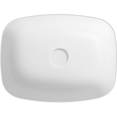 CERSANIT - Umyvadlo na desku LARGA RECTANGULAR bílá mat (50X38) K677-016