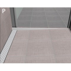 SAPHO - Spádová lišta, pravá, výška 10, délka 1000, nerez mat SPD10-P