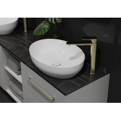 CERSANIT - Umyvadlo na desku LARGA ELLIPSE (50X38) K677-002