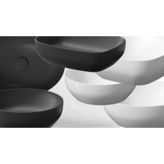 CERSANIT - Umyvadlo na desku LARGA ELLIPSE (50X38) K677-002