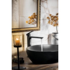 GSI - PURA keramické umyvadlo na desku 60x42cm, černá mat 884226