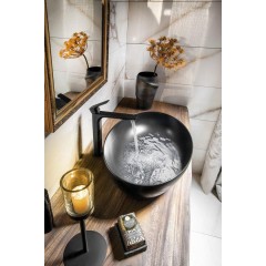 GSI - PURA keramické umyvadlo na desku 60x42cm, černá mat 884226