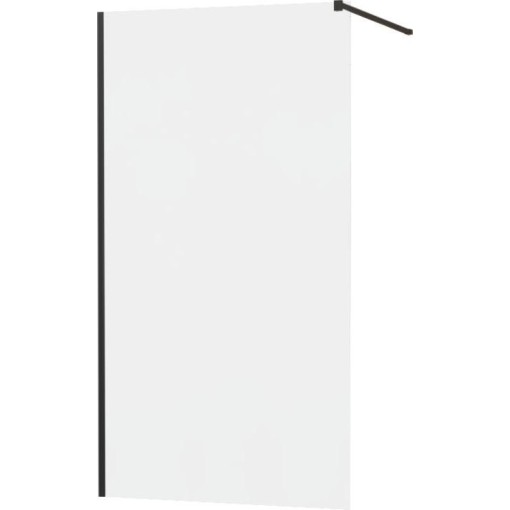 MEXEN - KIOTO Sprchová zástěna WALK-IN 80x200 cm 8 mm, černá, matné sklo 800-080-101-70-30