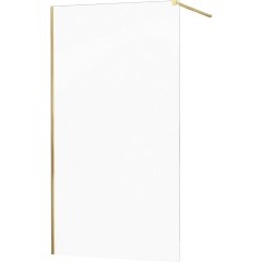 MEXEN - KIOTO Sprchová zástěna WALK-IN 110x200 cm 8 mm, zlatá, transparent 800-110-101-50-00