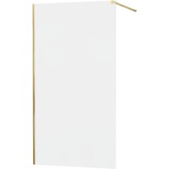 MEXEN - KIOTO Sprchová zástěna WALK-IN 110x200 cm 8 mm, zlatá, matné sklo 800-110-101-50-30