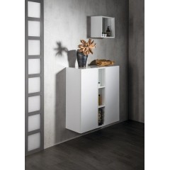 SAPHO - ESPACE skříňka 35x94x32cm, 1x dvířka, levá/pravá, bílá lesk ESC530-3030