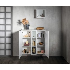 SAPHO - ESPACE skříňka 35x94x32cm, 1x dvířka, levá/pravá, bílá lesk ESC530-3030