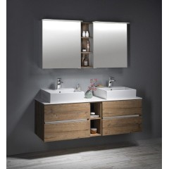 SAPHO - LINEX galerka s LED osvětlením, 60x70x15cm, levá/pravá, bílá LX060-0030