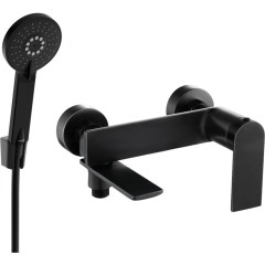 MEXEN - Zero SET vanová baterie s příslušenstvím R40, černá 7113R40-70
