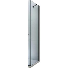 MEXEN - Boční stěna pro-Roma, Lima 100x190 cm 6mm černé, transparent 850-100-000-70-00