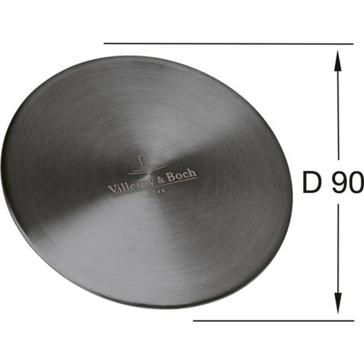 Příslušenství ke dřezům Villeroy & Boch - krytka odpadu 96241505, antracit 96241505