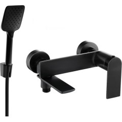 MEXEN - Zero SET vanová baterie s příslušenstvím R62, černá 7113R62-70
