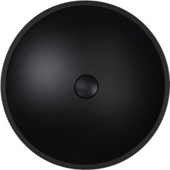 SAPHO - TELICA skleněné umyvadlo na desku Ø 42cm, černá mat TY181B