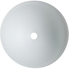 SAPHO - TELICA skleněné umyvadlo na desku Ø 42cm, bílá mat TY181W
