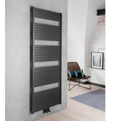 AQUALINE - TONDI otopné těleso rovné 600x1690 středové připojení, černá mat DT496T