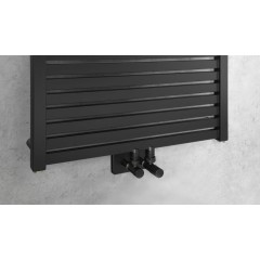 AQUALINE - TONDI otopné těleso rovné 600x1690 středové připojení, černá mat DT496T