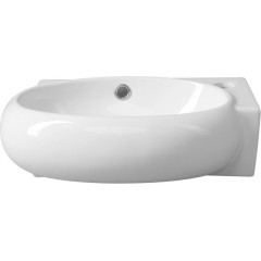 SAPHO - RIBERA keramické umývátko rohové 43x28,5cm, otvor pro baterii vpravo, bílá AR497