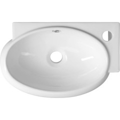 SAPHO - RIBERA keramické umývátko rohové 43x28,5cm, otvor pro baterii vpravo, bílá AR497