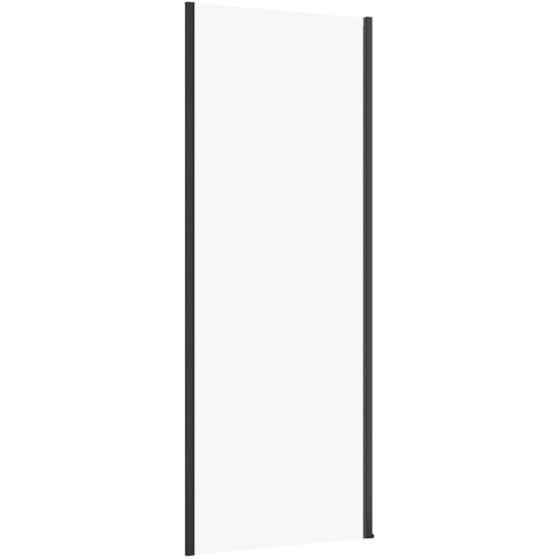 CERSANIT - PEVNÁ BOČNÍ STĚNA LARGA ČERNÁ 80X195 TRANSPARENT SKLO S932-133