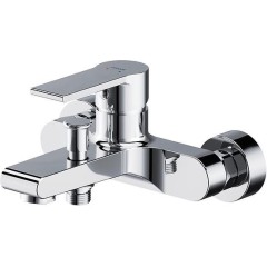 CERSANIT - Vanová nástěnná baterie VERSO s přepínačem, chrom S951-402