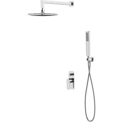 CERSANIT - SET B253 podomítková baterie MILLE vana/ sprcha s ruční a hlavovou sprchou, chrom S952-012