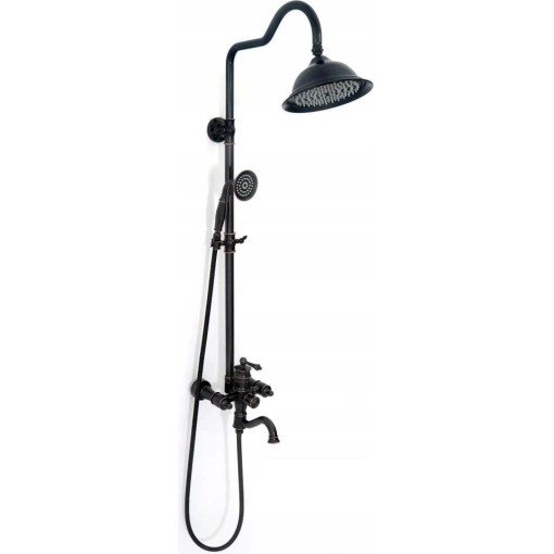 REA - Sprchový set s baterií 150mm Vintage černý REA-P2367