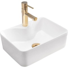 REA - Umyvadlo na desku Kelly Mini 41x31 bílá REA-U8196