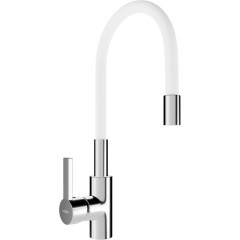 MEXEN - Flex dřezová baterie, chrom/ bílá 670900-02