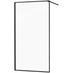 MEXEN - KIOTO Sprchová zástěna WALK-IN 60x200 cm 8 mm, černá, černý profil 800-060-101-70-70