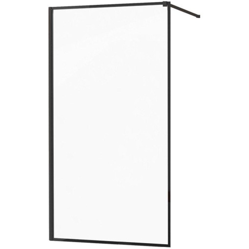 MEXEN - KIOTO Sprchová zástěna WALK-IN 60x200 cm 8 mm, černá, černý profil 800-060-101-70-70