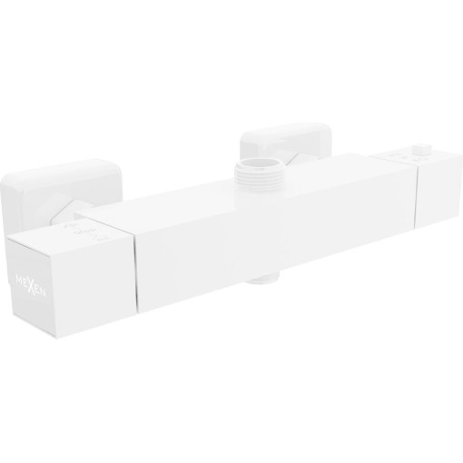 MEXEN - CUBE termostatická sprchová baterie 3/4" + 1/2", bílá 77250-20