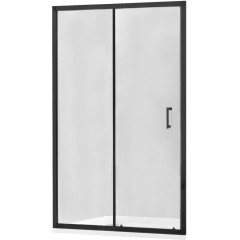 MEXEN - APIA posuvné dveře 90x190 cm 5mm černé, transparent 845-090-000-70-00