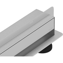 MEXEN - Flat žlab ke stěně 2v1 stěna 80 cm nerez 1030080