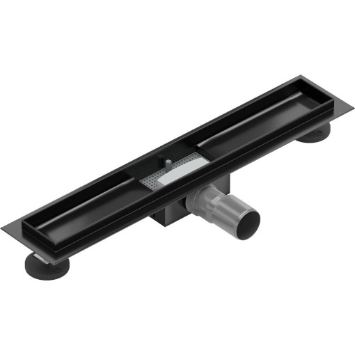 MEXEN - Flat odtokový žlab bez roštu 60 cm černá 1715060